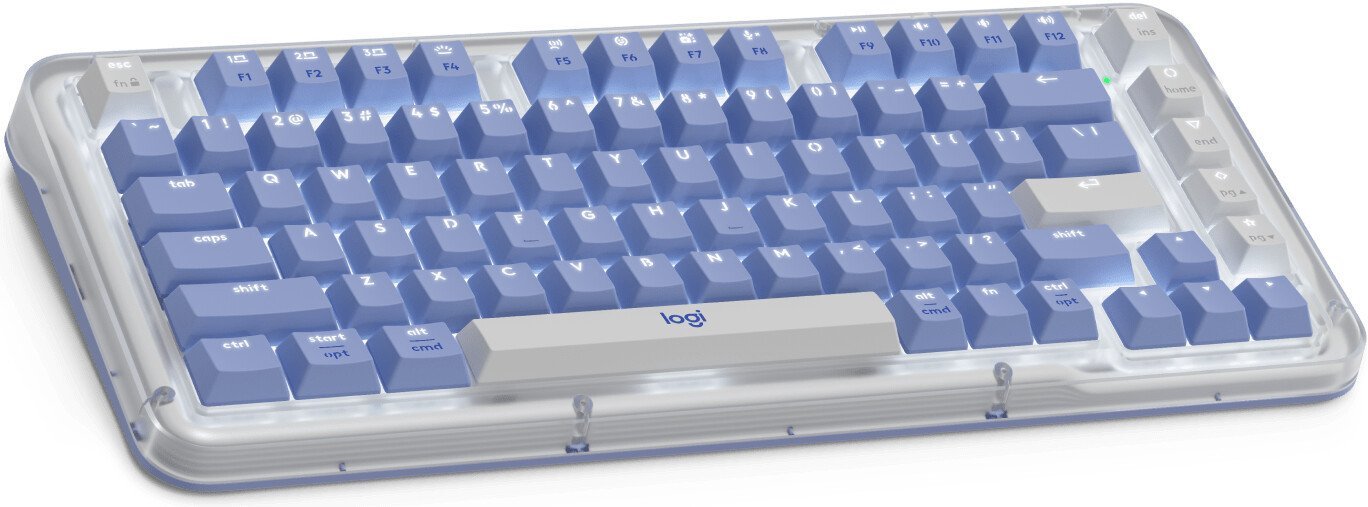 Клавиатура Logitech Alto Keys K75M 920-013301 (белый/синий, с гравировкой)