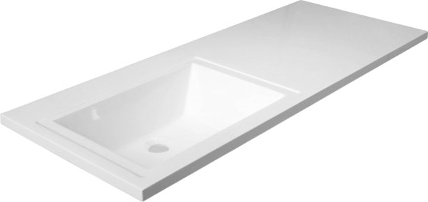 Symbolite Тумба с умывальником Даллас 110 Люкс Plus + Estetus Даллас 110x48 (левый, эмаль белый)