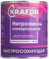 Эмаль Krafor НЦ-132 0.7 кг (красный)