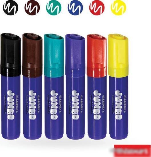 Фломастеры Luxor Jumbo 6190/Box (6цв)