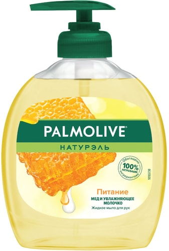 Косметика по уходу за телом Palmolive Мыло жидкое Натурэль питание мед и увлажняющее молочко 300 мл