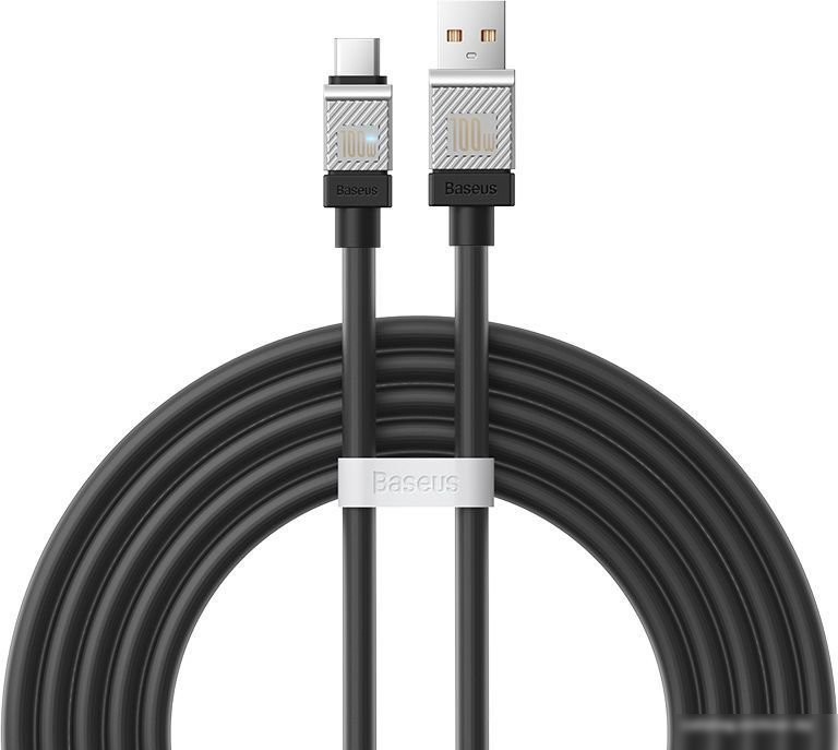 Кабель Baseus CoolPlay Series USB Type-A - USB Type-C (2 м, черный)