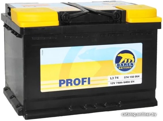Автомобильный аккумулятор Baren Profi 7905692 (74 А·ч) Автомобильный аккумулятор Baren Profi 7905692 (74 А·ч)