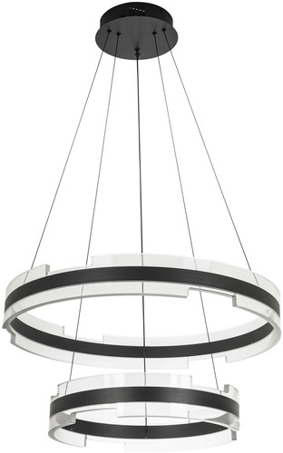 Подвесная люстра LED4U L8777-600-400 BK