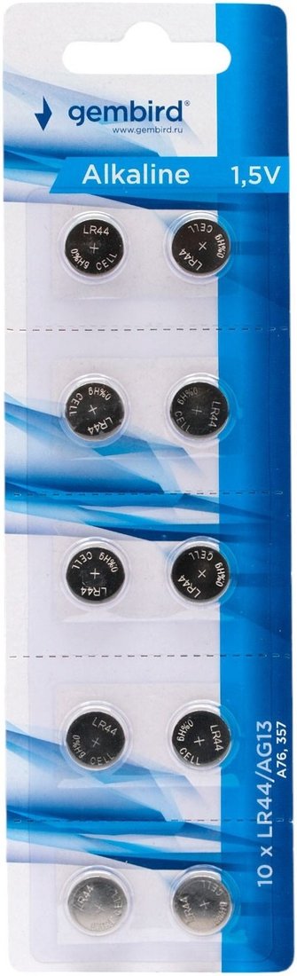Батарейка Gembird GB-LR44-10B (10 шт)