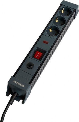 Сетевой фильтр Stekker HM22-31-05 50155 (черный)