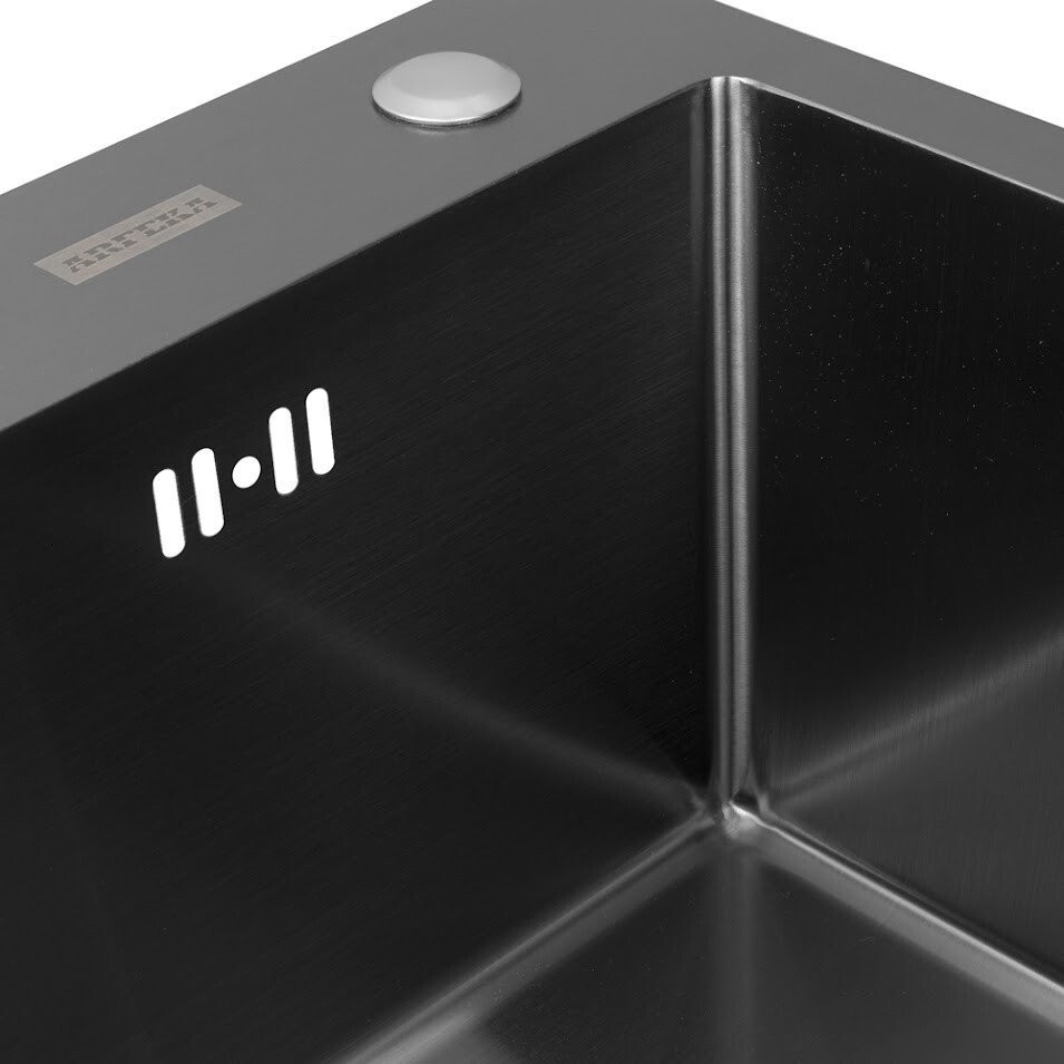 Кухонная мойка ARFEKA ECO AR 700*500 BLACK PVD NANO