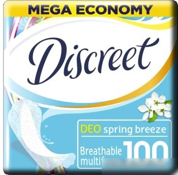 Прокладки ежедневные Discreet Deo Spring Breeze Multiform (100 шт)