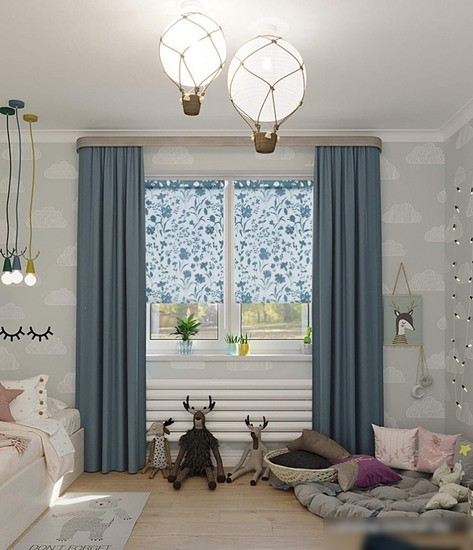Рулонные шторы Legrand Ирисы 98x175 (голубой)