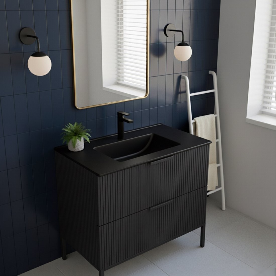 Умывальник Lauter Kornella 21K816DB (Deep Black)