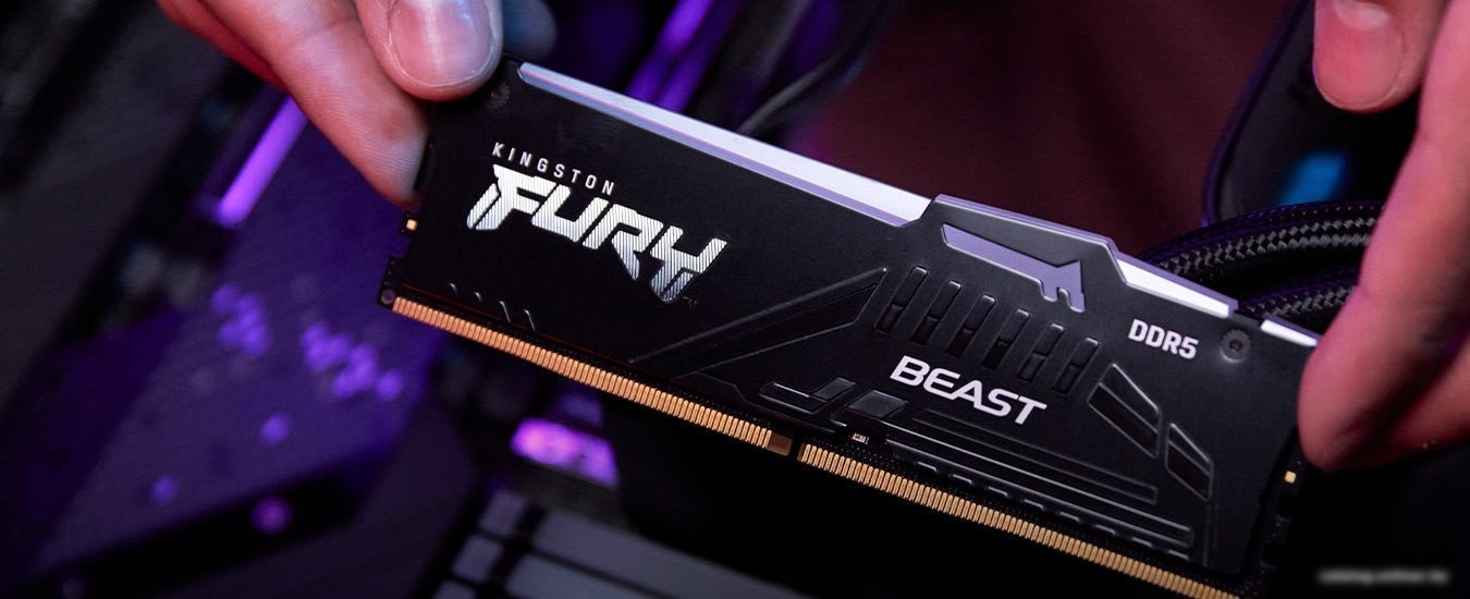 Оперативная память Kingston FURY Beast RGB 8ГБ DDR5 6000МГц KF560C36BBEA-8