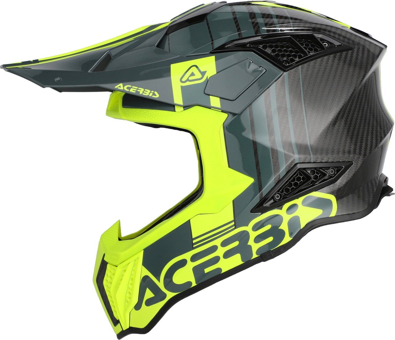 Мотошлем Acerbis Airstrike-C 0026832.457.064 (M, черный/флуоресцентный желтый)