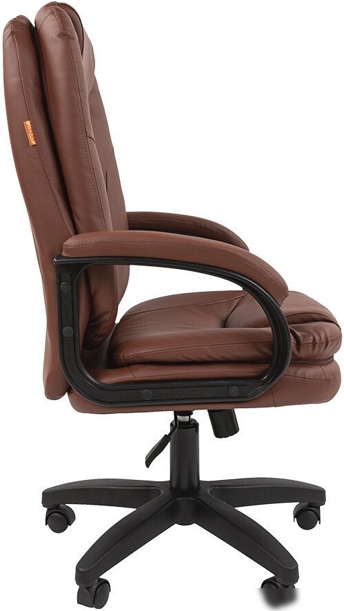 Офисное кресло CHAIRMAN 668LT N (черный пластик/экопремиум коричневый)