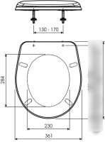 Сиденье для унитаза Slovarm P-3558