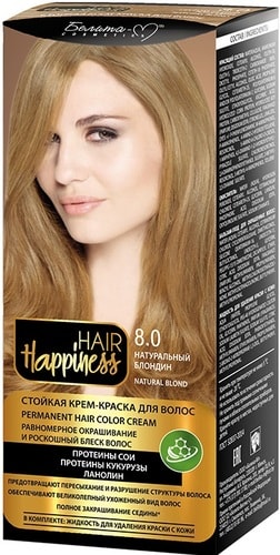 Белита-М Hair Happiness Стойкая 8.0 натуральный блондин