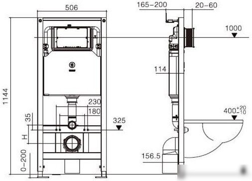 Унитаз подвесной WeltWasser Amberg 506 ST + Nesenbach 004 GL-WT + Amberg RD-WT