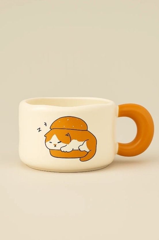Кружка ILikeGift Котик любит выпечку YX-689-04