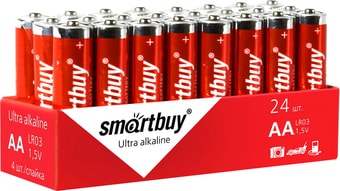 Батарейки SmartBuy Ultra Alkaline AA 24 шт. SBBA-2A24S