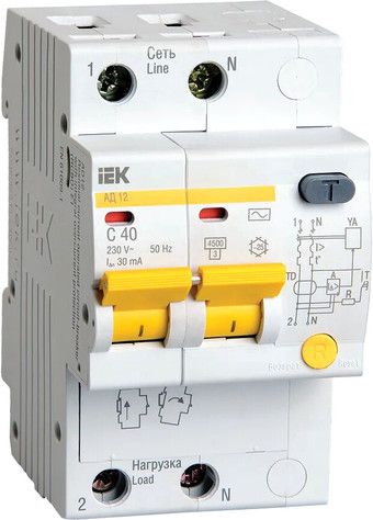 Дифференциальный автомат IEK MAD10-2-040-C-030
