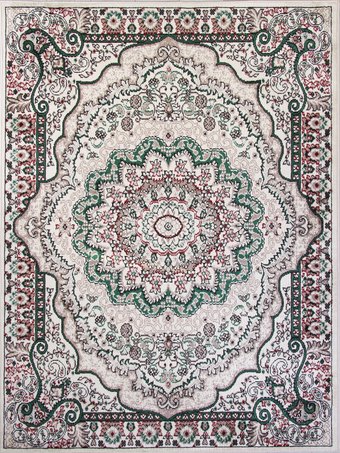Ковер для жилой комнаты Merinos Darga F670-STAN-CREAM-GREEN (2x5)