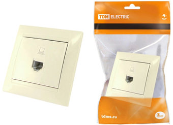 Розетка компьютерная TDM Electric Лама SQ1815-0116