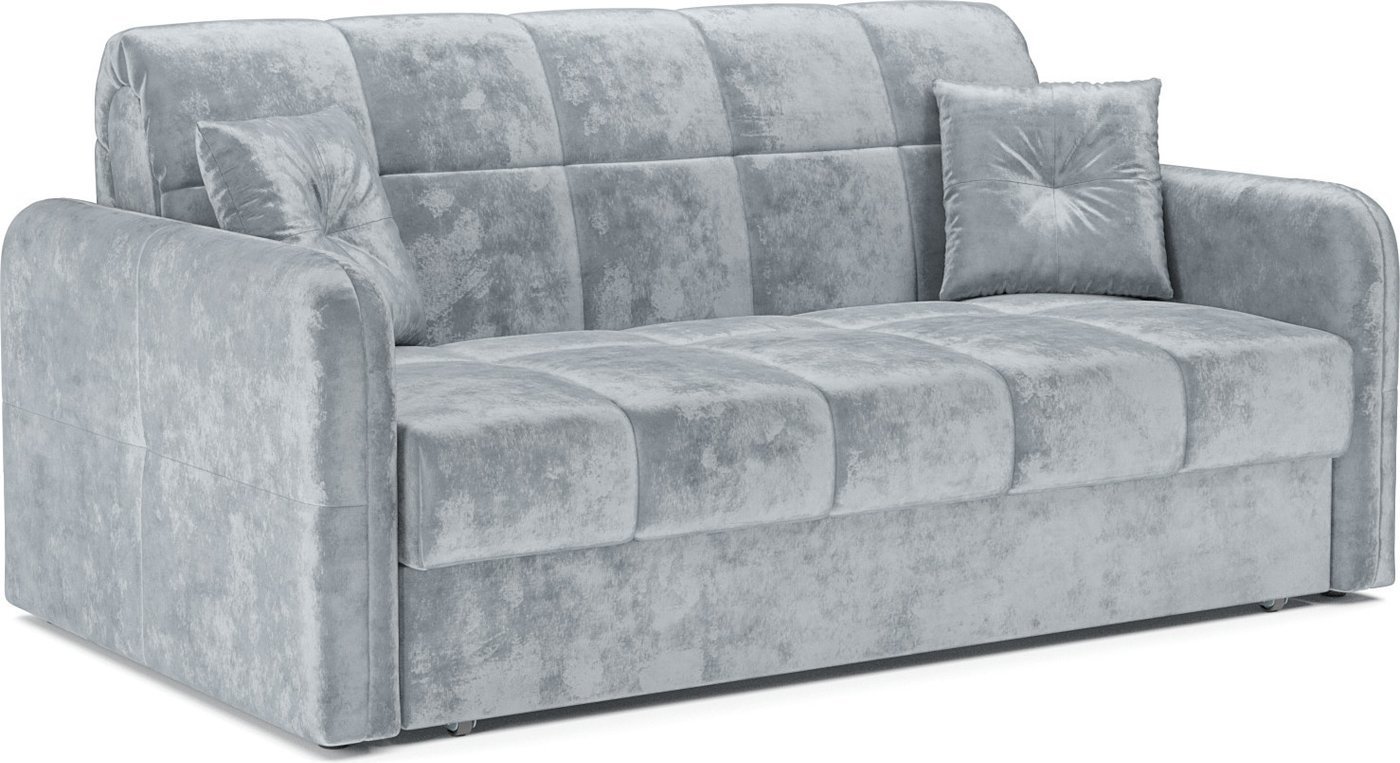 Диван Мебель-АРС Аккордеон Свег ППУ 140x200 (велюр серый Plush OWV-11)