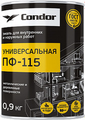 Эмаль Condor ПФ-115 0.9 кг (вишневый)