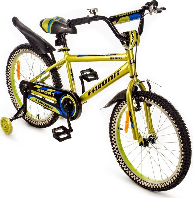 Детский велосипед Favorit Sport 20 SPT-Y20GN (лайм)
