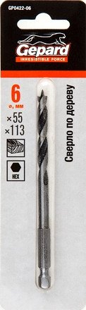 Сверло Gepard GP0422-06 Сверло Gepard GP0422-06