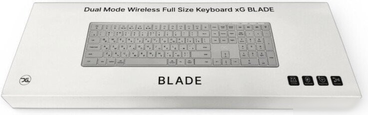 Клавиатура xGhost Blade White Silver