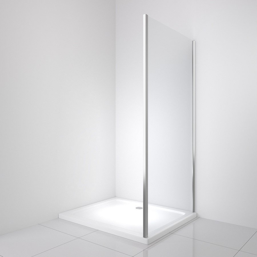 Душевая стенка BelBagno LUCE-100-FIX-C-Cr