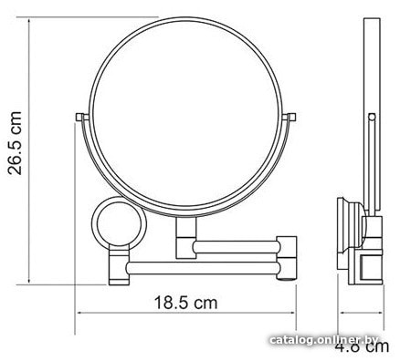 Косметическое зеркало Wasserkraft K-1000