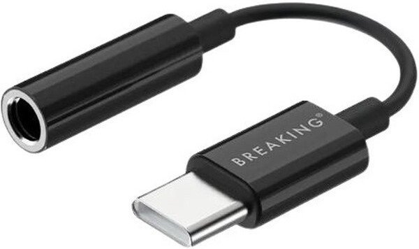Адаптер Breaking 24560 USB Type-C - 3.5 Jack (черный)