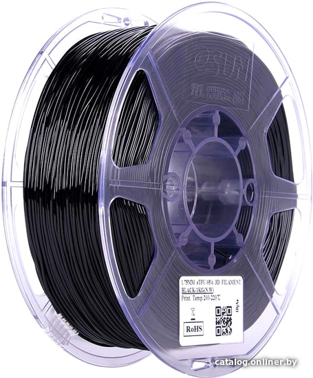 Пластик eSUN eTPU-95A 1.75 мм 1000 г (черный) Пластик eSUN eTPU-95A 1.75 мм 1000 г (черный)