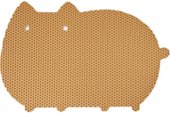 Коврик под миску Alicosta ЭВА 600x400 кот (соты/бежевый)