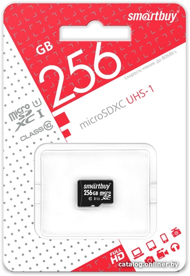 Карта памяти Smart Buy microSDXC SB256GBSDCL10-00 256GB