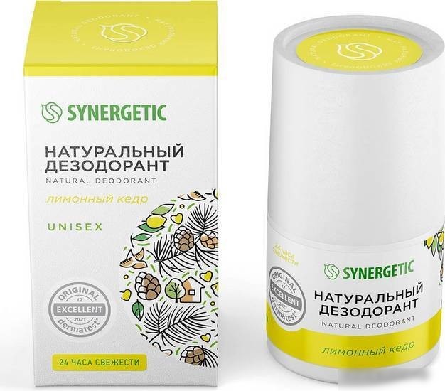 Дезодорант шариковый Synergetic Лимонный кедр 50 мл