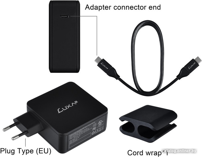 Сетевое зарядное LUXA2 EnerG Bar 60W PO-UBC-PC60BK-01