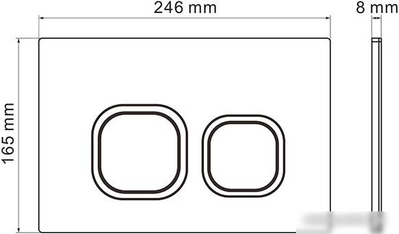 Унитаз подвесной Roxen Antares Bidet в комплекте с инсталляцией StounFix Slim 6 в 1 934445 (кнопка: белый глянец)