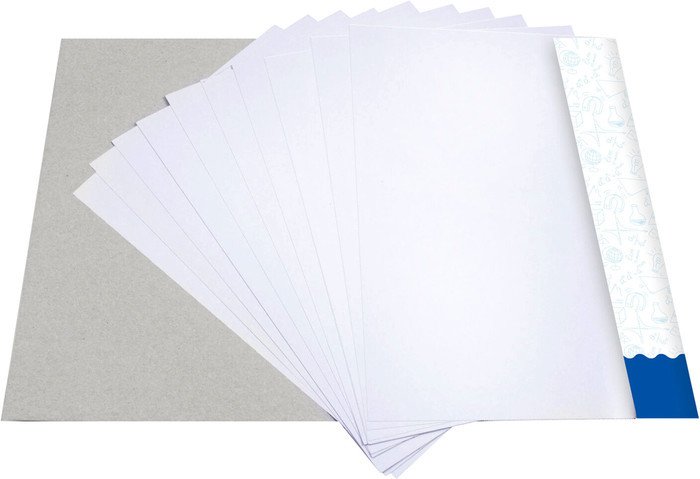 Набор белого картона BRAUBERG Домики 113564 (10 л)