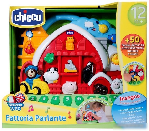 Интерактивная игрушка Chicco Говорящая ферма 00060079000180