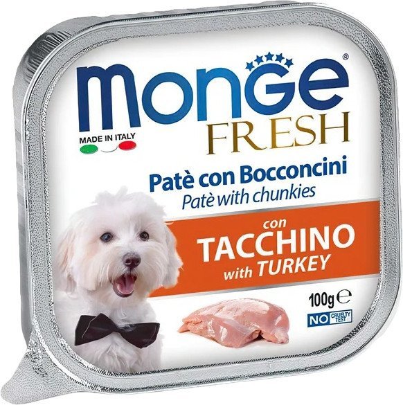 Сухой корм для собак Monge Fresh с индейкой, ламистер (100 г)