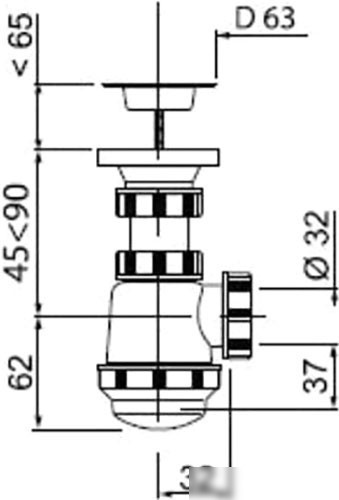 Сифон Wirquin Сензо 1 1/4x32 30975059