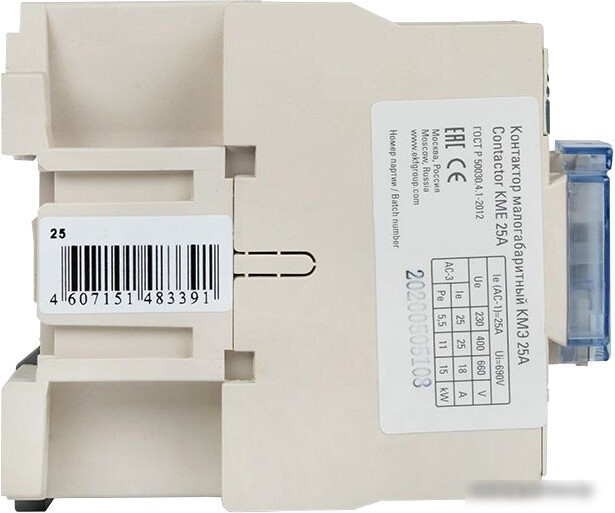 Контактор EKF PROxima КМЭ ctr-s-25-380-nc