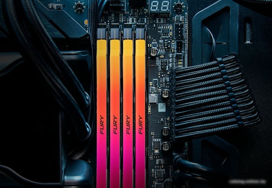 Оперативная память Kingston FURY Renegade RGB 24ГБ DDR5 7200МГц KF572C38RSA-24