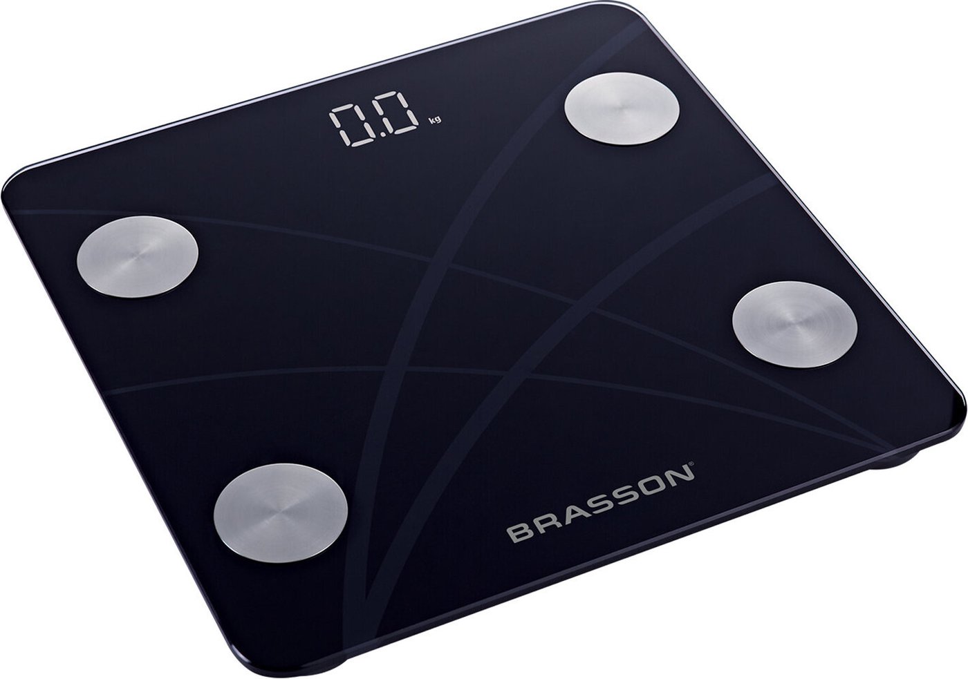 Умные напольные весы BRASSON FS-33D 458447 (черный)