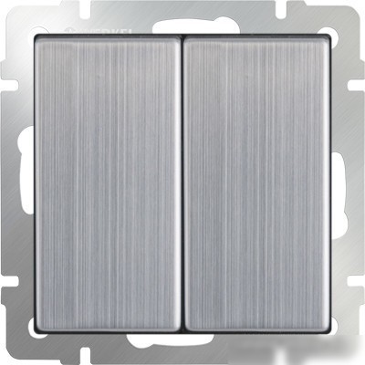 Выключатель проходной Werkel WL02-SW-2G-2W (глянцевый никель) Выключатель проходной Werkel WL02-SW-2G-2W (глянцевый никель)