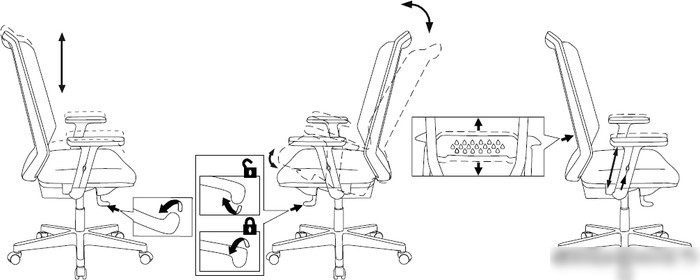 Кресло Бюрократ MC-611N TW-01 38-418 (черный)