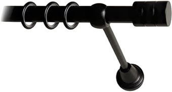 Lm Decor Цилиндр (черный матовый, гладкая, 1.8м 25мм, 2 ряда)