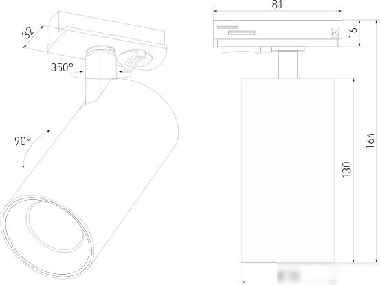 Трековый светильник Elektrostandard Comel 18W 4200K 85211/01 (черный)